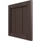 Ekena Millwork 12"W x 12"H True Fit PVC Framed Board-n-Batten Shutters Sample, Raisin Brown SAMPLE-TFPBFTB - alternate 4